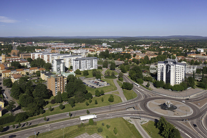 Aerial view of Borlänge